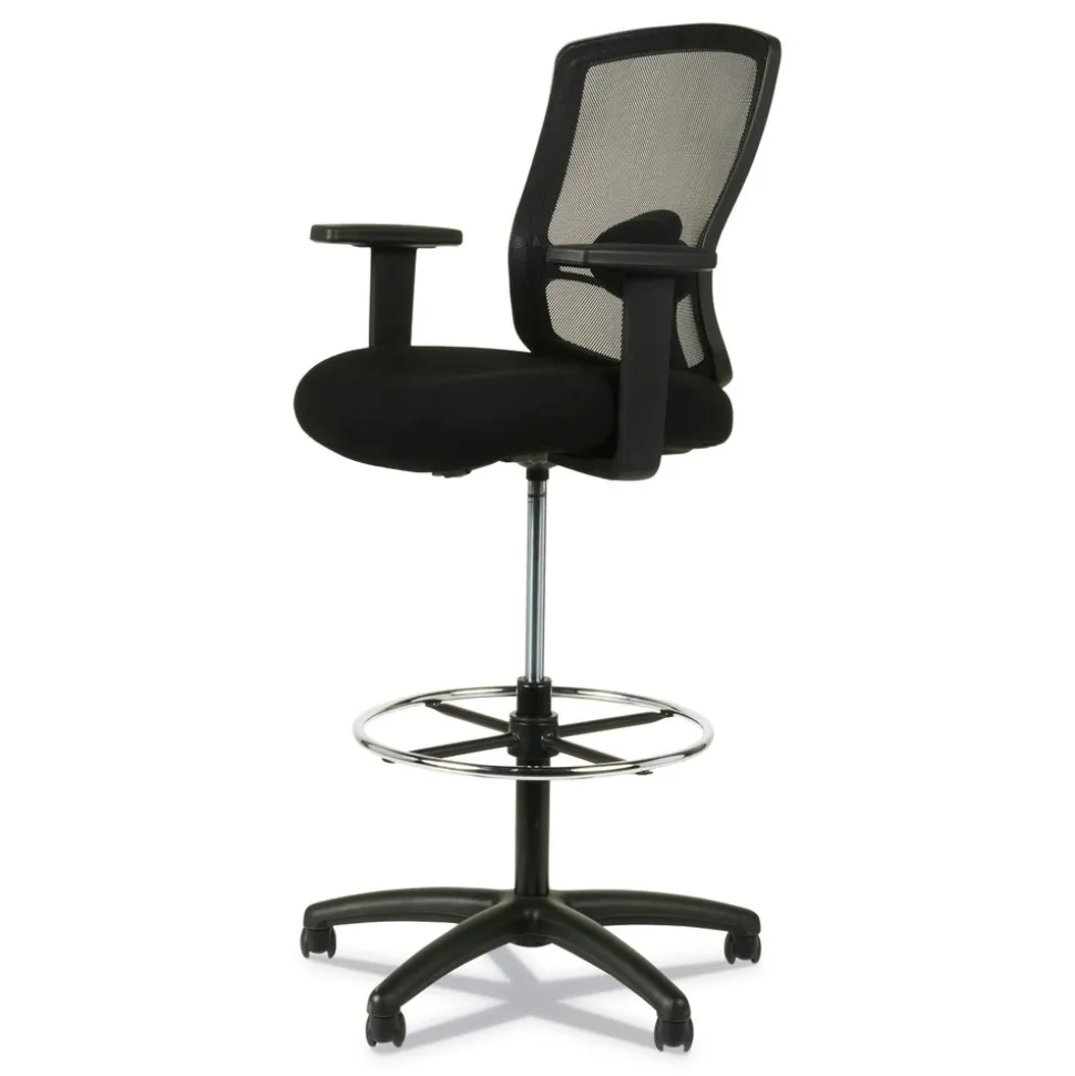 Alera Etros Series 36.13 in. Height 275 lbs. Capacity Mesh Stool - Black