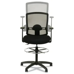 Alera Etros Series 36.13 in. Height 275 lbs. Capacity Mesh Stool - Black