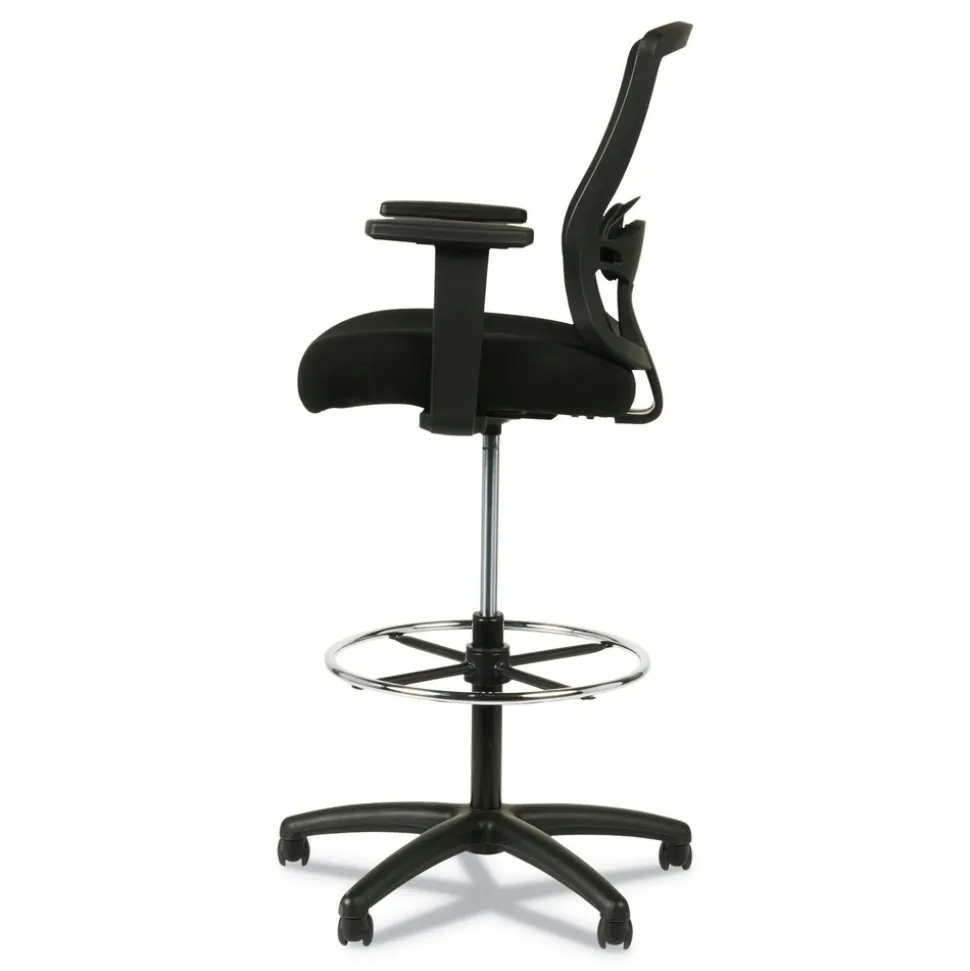 Alera Etros Series 36.13 in. Height 275 lbs. Capacity Mesh Stool - Black