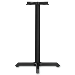 Alera Hospitality Series 27.5 in. x 40.38 in. 300 lbs. Capacity Steel Single-Column Bases - Black