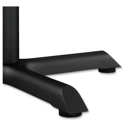 Alera Hospitality Series 27.5 in. x 40.38 in. 300 lbs. Capacity Steel Single-Column Bases - Black