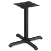 Alera Hospitality Series 27.5 in. x 28.5 in. 300 lbs. Capacity Steel Single-Column Bases - Black