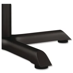 Alera Hospitality Series 27.5 in. x 28.5 in. 300 lbs. Capacity Steel Single-Column Bases - Black