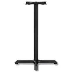 Alera Hospitality Series 27.5 in. x 28.5 in. 300 lbs. Capacity Steel Single-Column Bases - Black