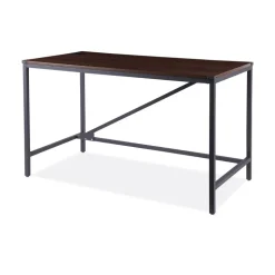 Alera Industrial Series 47.25 in. x 23.63 in. x 29.5 in. Table Desk - Modern Walnut