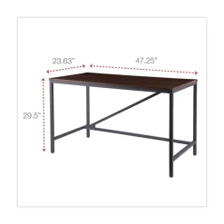 Alera Industrial Series 47.25 in. x 23.63 in. x 29.5 in. Table Desk - Modern Walnut