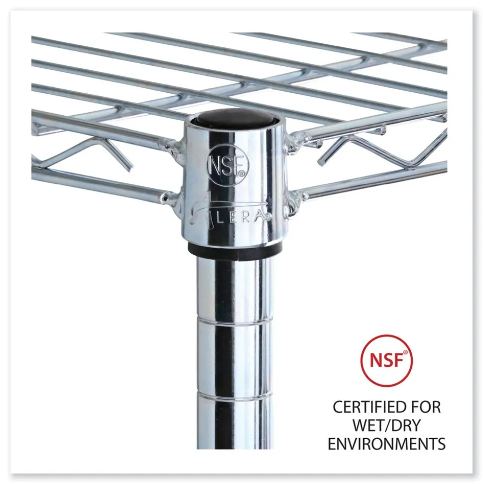 Alera Industrial Wire Shelving 36 in. x 24 in. Extra Wire Shelves - Silver (2-Piece/Carton)