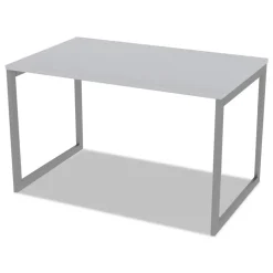 Alera Open Office Desk Series 47.25 to 70.78w x 29.5d x 28.5h Adjustable O-Leg Desk Base - Silver