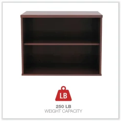 Alera Open Office Desk Series 29.5w x 19.13d x 22.78h Low Storage Cabinet Credenza - Medium Cherry