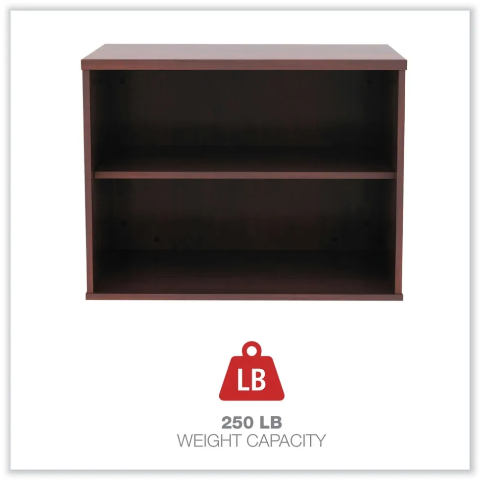 Alera Open Office Desk Series 29.5w x 19.13d x 22.78h Low Storage Cabinet Credenza - Medium Cherry