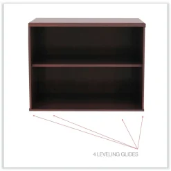 Alera Open Office Desk Series 29.5w x 19.13d x 22.78h Low Storage Cabinet Credenza - Medium Cherry