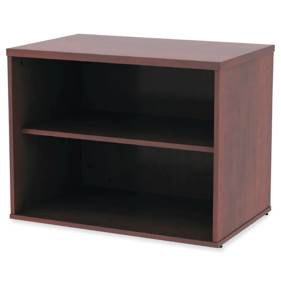 Alera Open Office Desk Series 29.5w x 19.13d x 22.78h Low Storage Cabinet Credenza - Medium Cherry