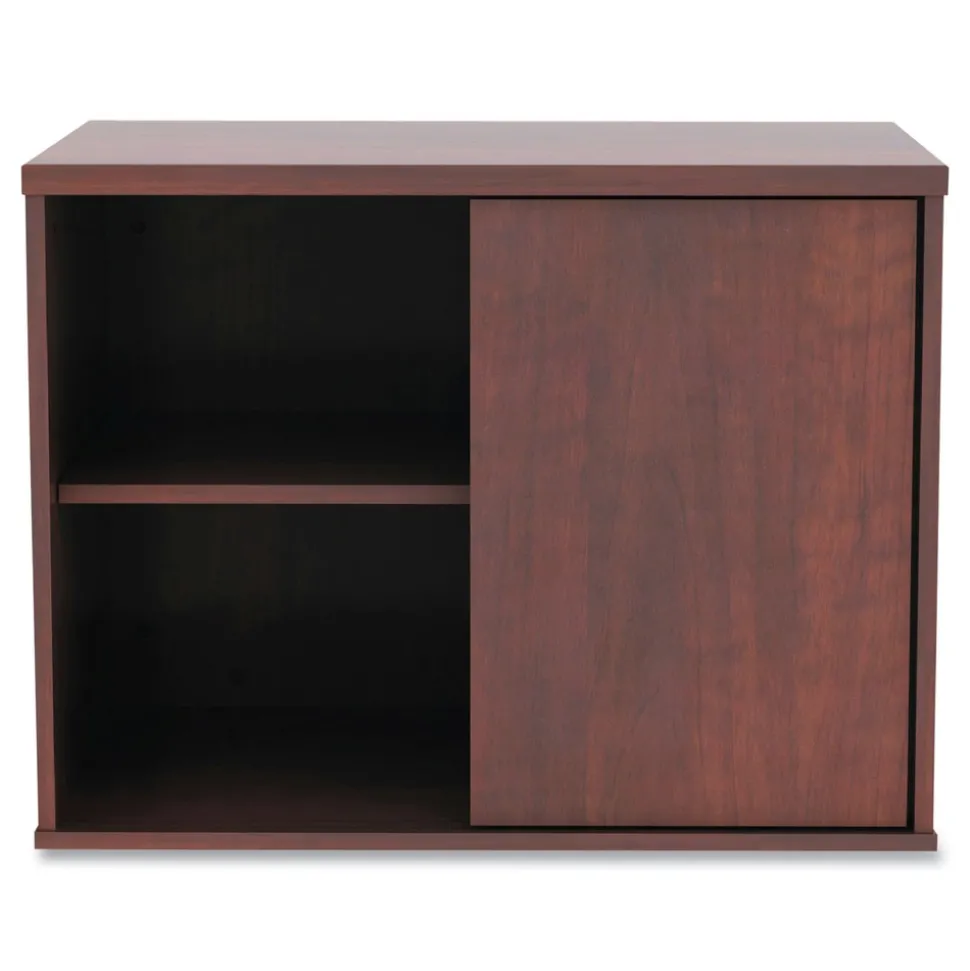 Alera Open Office Desk Series 29.5w x 19.13d x 22.78h Low Storage Cabinet Credenza - Medium Cherry