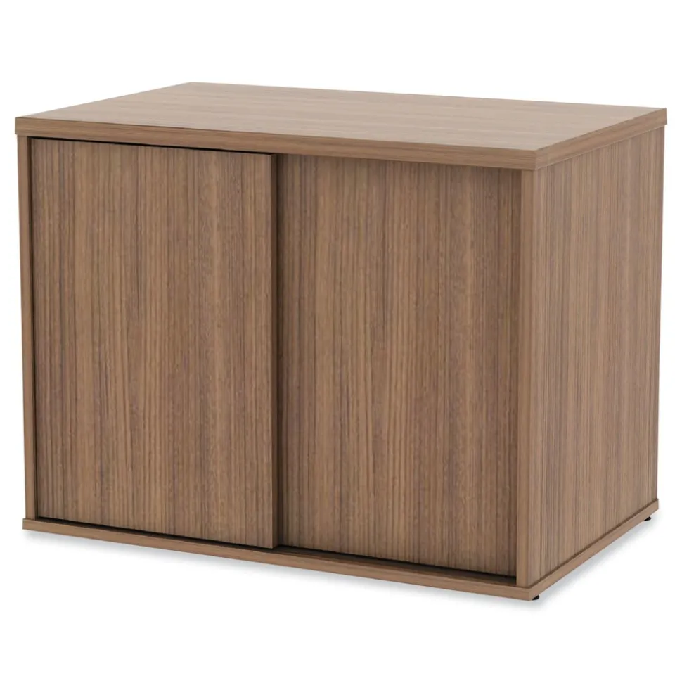 Alera Open Office Desk Series 29.5w x 19.13d x 22.78h Low Storage Cabinet Credenza - Modern Walnut