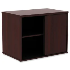 Alera Open Office Desk Series 29.5w x 19.13d x 22.78h Low Storage Cabinet Credenza - Mahogany