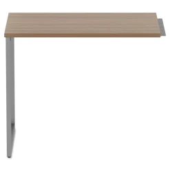 Alera Open Office Series 23-3/8 in. x 28-1/2 in. Fully Adjustable O-Leg Return Base - Silver