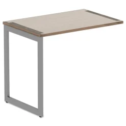 Alera Open Office Series 23-3/8 in. x 28-1/2 in. Fully Adjustable O-Leg Return Base - Silver