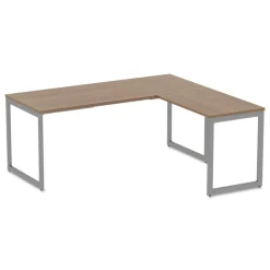 Alera Open Office Series 23-3/8 in. x 28-1/2 in. Fully Adjustable O-Leg Return Base - Silver