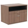 Alera Open Office Series 29.5 in. x 19.13 in. x 22.88 in. 2-Drawer Low File Cabinet Credenza - Walnut