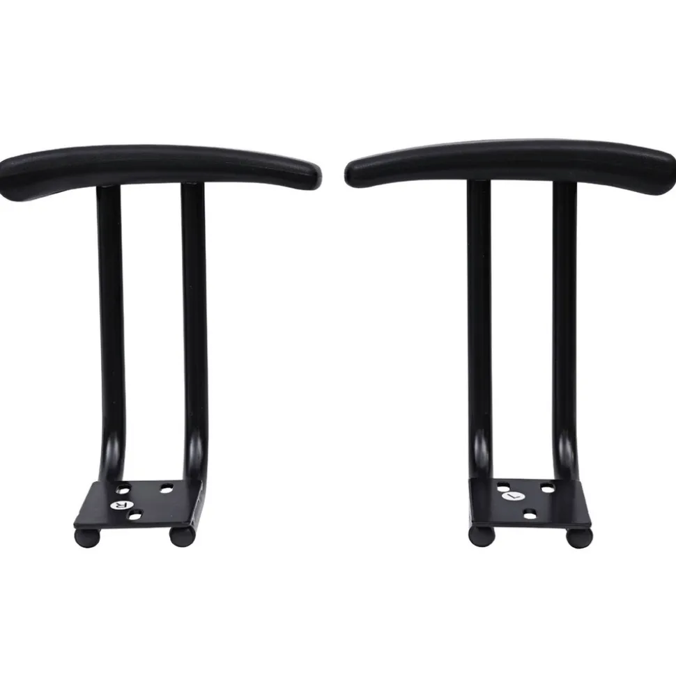Alera Optional Fixed Height T-Arms for Essentia and Interval Series Chairs - Black (1-Pair)