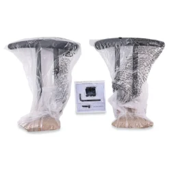 Alera Optional Fixed Height T-Arms for Essentia and Interval Series Chairs - Black (1-Pair)