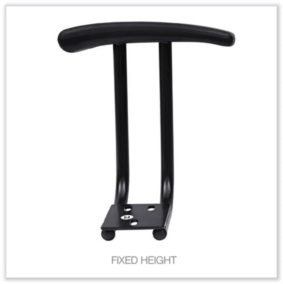 Alera Optional Fixed Height T-Arms for Essentia and Interval Series Chairs - Black (1-Pair)