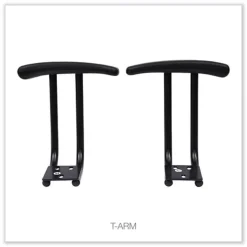 Alera Optional Fixed Height T-Arms for Essentia and Interval Series Chairs - Black (1-Pair)