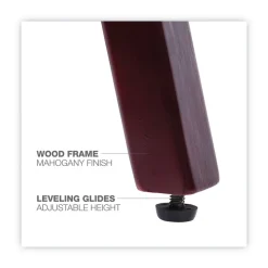 Alera Reception Lounge WL Series 65.13 in. x 26.13 in. x 33 in. 3-Seat Sofa - Black