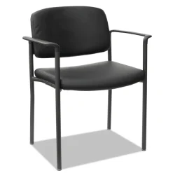 Alera Sorrento Series Stacking Ultra-Cushioned Guest Chair - Black (2/Carton)