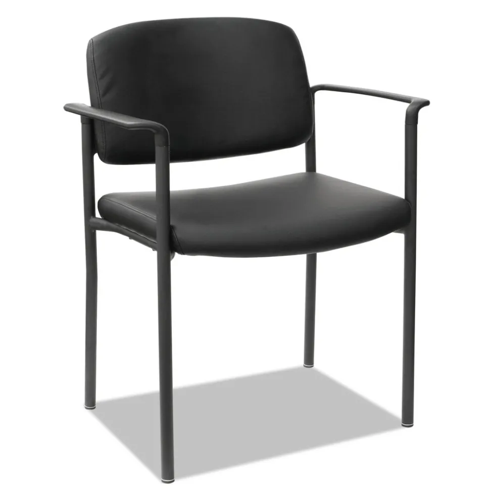 Alera Sorrento Series Stacking Ultra-Cushioned Guest Chair - Black (2/Carton)