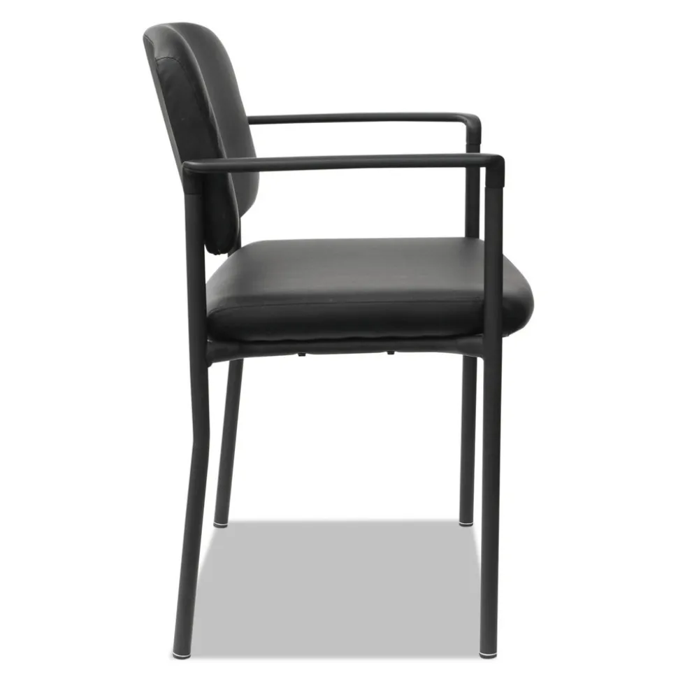 Alera Sorrento Series Stacking Ultra-Cushioned Guest Chair - Black (2/Carton)
