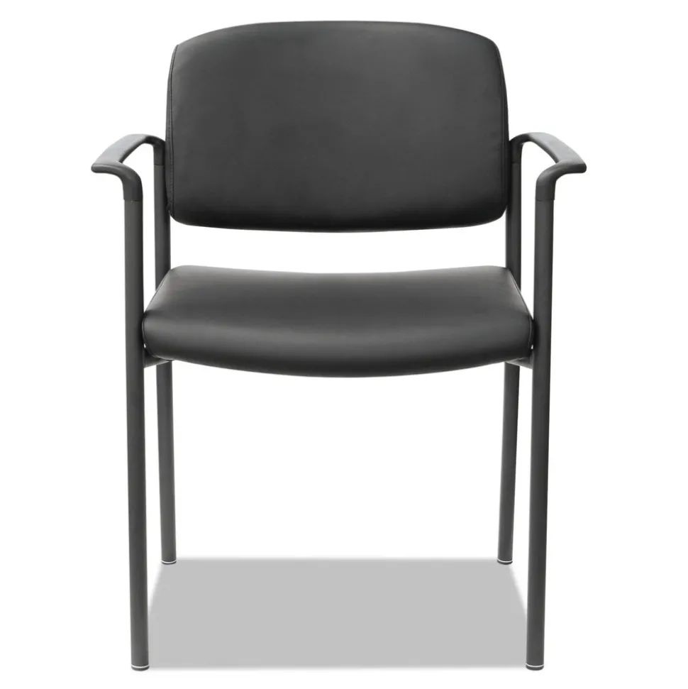 Alera Sorrento Series Stacking Ultra-Cushioned Guest Chair - Black (2/Carton)