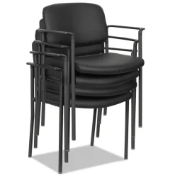 Alera Sorrento Series Stacking Ultra-Cushioned Guest Chair - Black (2/Carton)