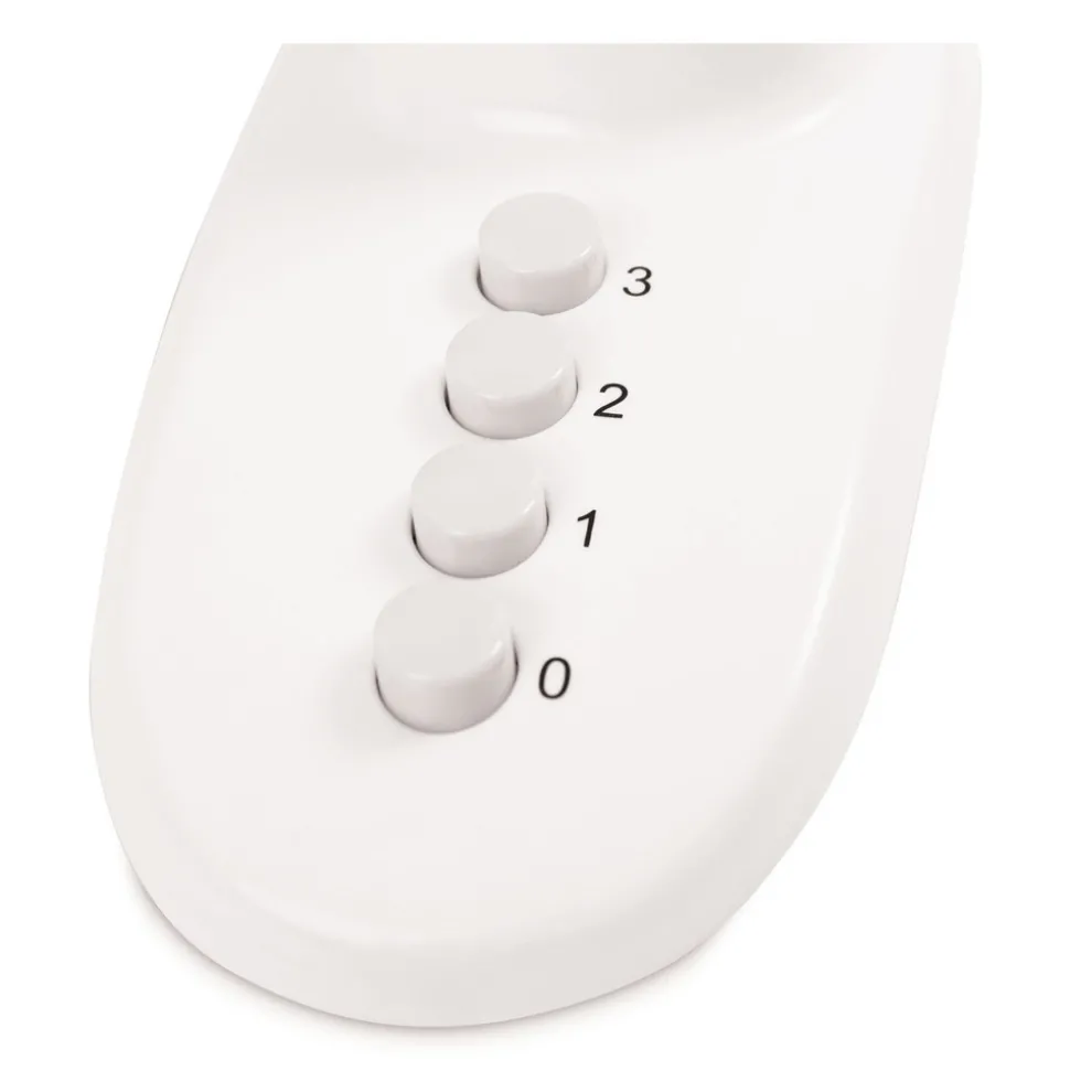 Alera 3-Speed 12 in. Plastic Oscillating Desk Fan - White