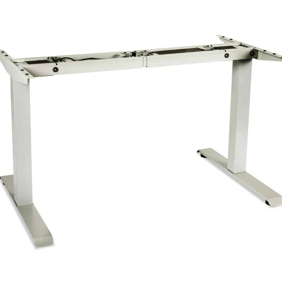 Alera 2-Stage 27.5 in - 47.25 in. High Corded Electric Adjustable Table Base - Gray