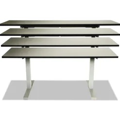 Alera 2-Stage 27.5 in - 47.25 in. High Corded Electric Adjustable Table Base - Gray