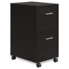 Alera Two-Drawer Mobile Vertical File 2 Letter-Size File Drawers 14.25 x 18 x 26.7 - Black