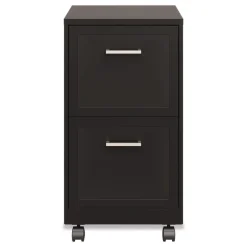 Alera Two-Drawer Mobile Vertical File 2 Letter-Size File Drawers 14.25 x 18 x 26.7 - Black