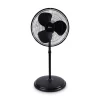Alera 120V 0.37 Amp 3-Speed 16 in. Pedestal Stand Fan - Black