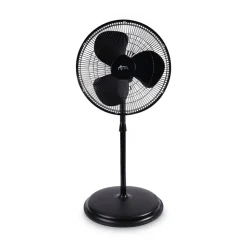 Alera 120V 0.37 Amp 3-Speed 16 in. Pedestal Stand Fan - Black
