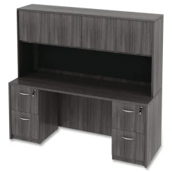 Alera Valencia Series 62-3/8 in. x 1/2 in. x 14 in. Tackboard for Open Storage Hutch - Charcoal
