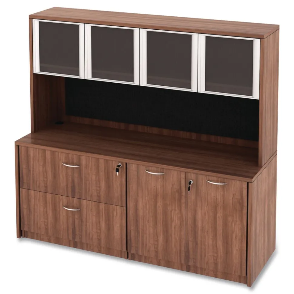 Alera Valencia Series 62-3/8 in. x 1/2 in. x 14 in. Tackboard for Open Storage Hutch - Charcoal