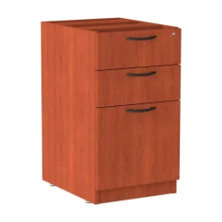 Alera Valencia Series 15.63 in. x 20.5 in. x 28.5 in. Box/File Full Pedestal - Mahogany