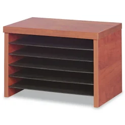 Alera Valencia Series 15.75 in. x 9.88 in. x 10.88 in. Under Counter Organizer Shelf - Cherry