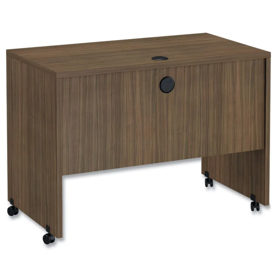 Alera Valencia Series 41.38 in. x 23.63 in. x 30 in. Mobile Workstation Desk - Modern Walnut