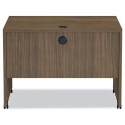Alera Valencia Series 41.38 in. x 23.63 in. x 30 in. Mobile Workstation Desk - Modern Walnut