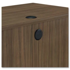 Alera Valencia Series 41.38 in. x 23.63 in. x 30 in. Mobile Workstation Desk - Modern Walnut