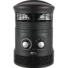 Alera 750W 8 in. x 8 in. x 12 in. 360-Degree Circular Fan Forced Heater - Black