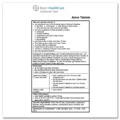 Aleve 220 milligrams Refill Pack Naproxin Tablets (30/Box)