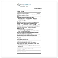 Aleve 220 milligrams Refill Pack Naproxin Tablets (30/Box)